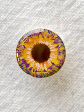 Handmade Blythe Eyechips, Orange Tone, Iris Blossom