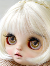 Handmade Blythe Eyechips, Golden-brown Tone, Black Pupils