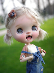 Baby Cutie Open Mouth - Custom Blythe Commission - ToastDoll
