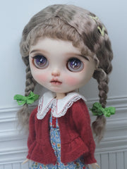 Handmade Blythe Wig, Side Braids