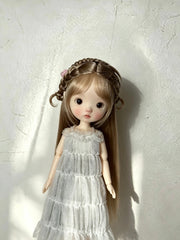 Traditional Chinese-Inspired 1/6 BJD Wig - Handmade Doll Hair - ToastDoll