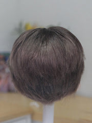 Handmade Ob11 Wig, Short Hair with Center Part Bangs