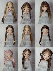 Mohair Twin Tails Braids 1/6 BJD Wig | ToastDoll