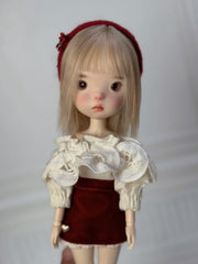 Straight Bob Curly 1/6 BJD Wig - Handmade Doll Hair - ToastDoll