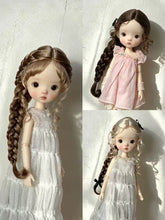 Mohair Side Braid BJD Wig - Handmade Doll Hair - ToastDoll