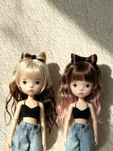 Mohair Sweet Bow Wig BJD Wig - Handmade Doll Hair - ToastDoll