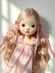 Mohair Romantic Waves BJD Wig - Handmade Doll Hair - ToastDoll