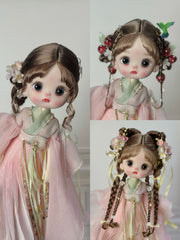 Ancient Chinese Style OB11 Wig - Handmade Doll Hair - ToastDoll