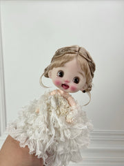 Ponytail Bun OB11 Wig - Handmade Doll Hair - ToastDoll
