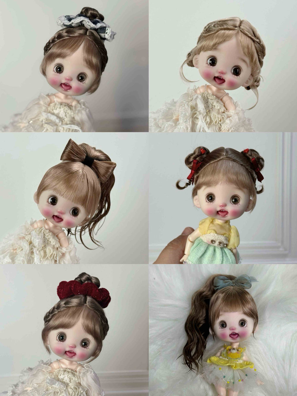 Ponytail Bun OB11 Wig | ToastDoll