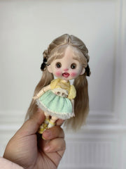 Twin Ponytail OB11 Wig - Handmade Doll Hair - ToastDoll