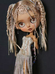 Stella Custom Blythe OOAK - Fancy Tan Doll - ToastDoll