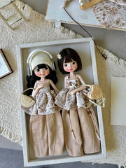 Caramel Bustier Blythe BJD Outfit - Handmade Doll Clothes - ToastDoll