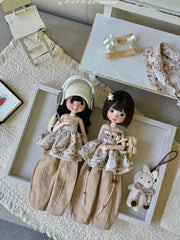 Caramel Bustier Blythe BJD Outfit - Handmade Doll Clothes - ToastDoll