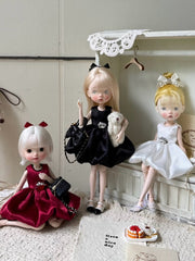 Luxury Puffy Blythe BJD Dress - Handmade Doll Clothes - ToastDoll
