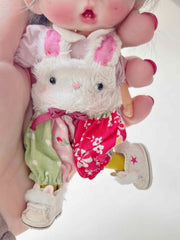 Fluffy Middle Top Animal Boots Handmade Ob11 Shoes | ToastDoll