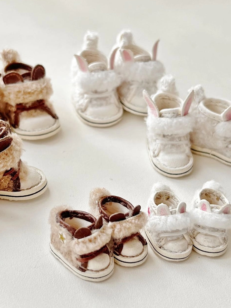 Fluffy Middle Top Animal Boots Handmade Blythe BJD GSC Shoes | ToastDoll