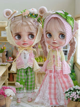 Handmade Outfit for Blythe/Pullip, Country Garden in Green and Pink