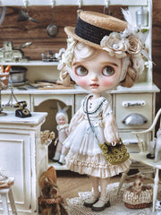 Handmade Outfit for Blythe/Pullip, Classic Vintage Dress Set
