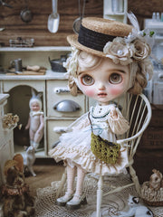 Handmade Outfit for Blythe/Pullip, Classic Vintage Dress Set