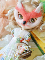 Handmade Outfit for Blythe/Pullip, Colorful Fox Mask Dress Set