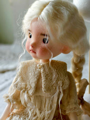 Twin Tails Wig Handmade 1/6 BJD Wig Side View | ToastDoll