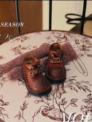 Handmade Shoes for Blythe/Obitsu, Knit Socks Leather Boots
