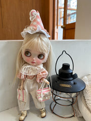 Handmade Outfit for Blythe/ Ob24/ Ob22/ Pullip, Retro Style Set