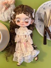 Handmade Outfit for Blythe/ Ob24/ Ob22/ Pullip, Retro Skirt Set