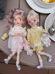 Pastel Macaron Lace Blythe Outfit Front View | ToastDoll