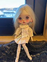 Ruffle Pastoral Floral Blythe Outfit - Handmade Doll Clothes - ToastDoll