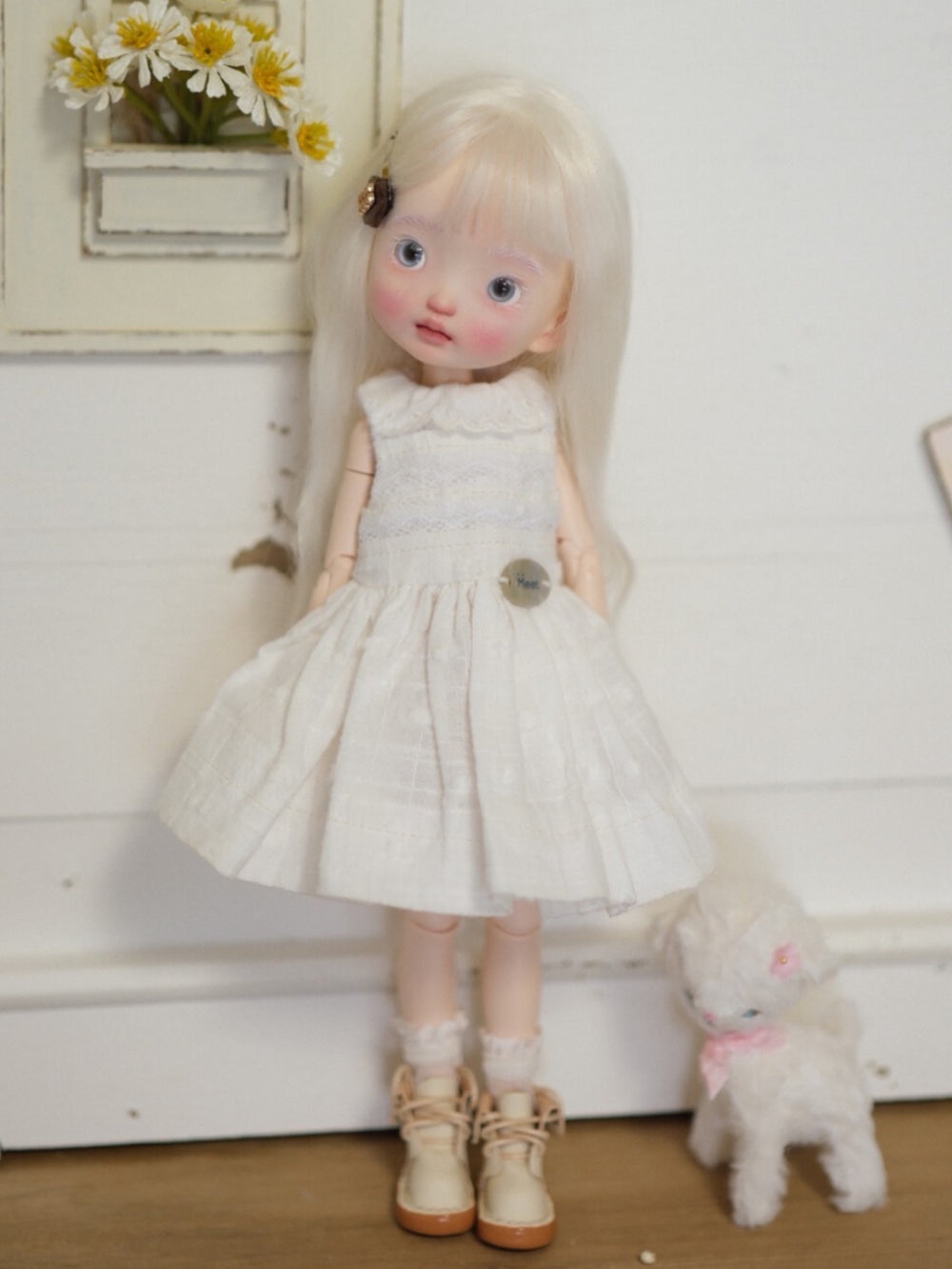 White Lace Blythe 1/6 BJD Dress Set | ToastDoll