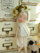 Green Floral BJD Dress - Handmade Doll Clothes - ToastDoll
