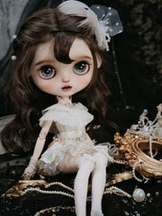 Handmade Outfit for Blythe/Pullip/Obitsu,Antique-Style Lace Tea Dress Set