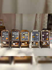 1/6 1/12 Scale Miniature Dollhouse Coffee Shop Chalkboard Easel