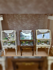 1/6 1/12 Scale Miniature Dollhouse Secret Garden Miniature Floral Showcase