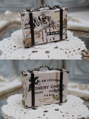 Handmade Doll Miniature, Fabric Carrying Case