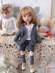 Casual Grey Knit Blythe 1/6 BJD Outfit | ToastDoll