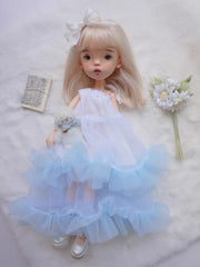 Tiered Tulle Blythe 1/6 BJD Dress Set - Handmade Doll Clothes -ToastDoll