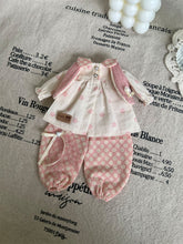 Handmade Outfit for Blythe/ Ob24/ Ob22/ 1/6 BJD, Pink Flower clothes