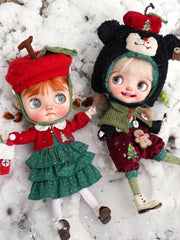 Handmade Outfit for Blythe/Obitsu, Christmas Set