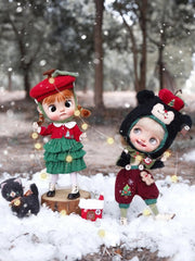 Handmade Outfit for Blythe/Obitsu, Christmas Set