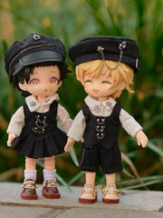 Handmade Outfit for Obitsu/GSC, Black Vest Dress Set