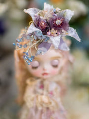 Handmade Outfit for Blythe/Pullip/Obitsu, French Embroidered Dress Set
