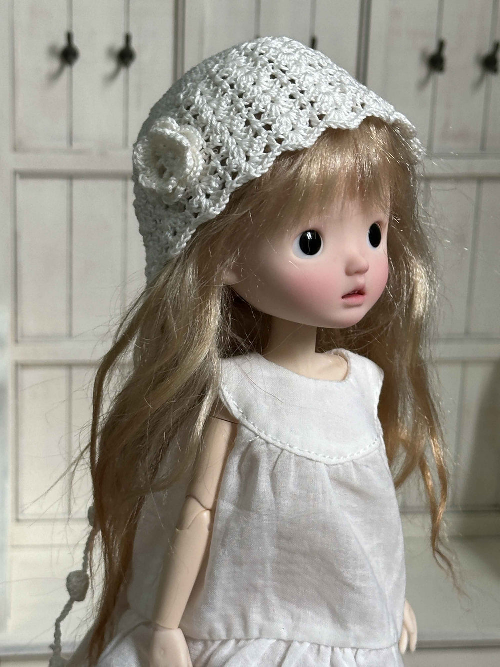 Floral Crochet Cloche 1/6 BJD Hat | ToastDoll