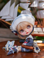 Blue Sailor Blythe Outfit - Handmade Doll Clothes - ToastDoll