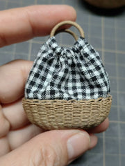 Rattan Style Blythe 1/6 BJD Houndstooth Bags | ToastDoll