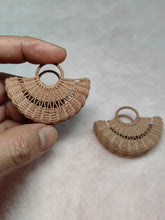 Handmade Miniature Props for BJD/Blythe/Obitsu, Rattan Style Handbag