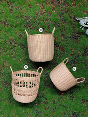 Handmade Miniature Props for BJD/Blythe/Obitsu, Rattan Style Laundry Basket