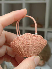 Rattan Basket - Handmade Doll Accessory - ToastDoll